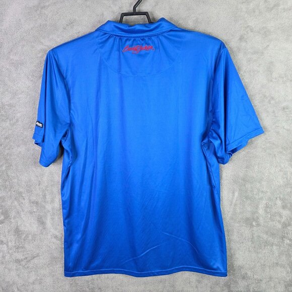 Mens Barrett Jackson Signature Series Blue Polo Shirt Short Sleeve Polyester 3XL - Picture 4 of 8